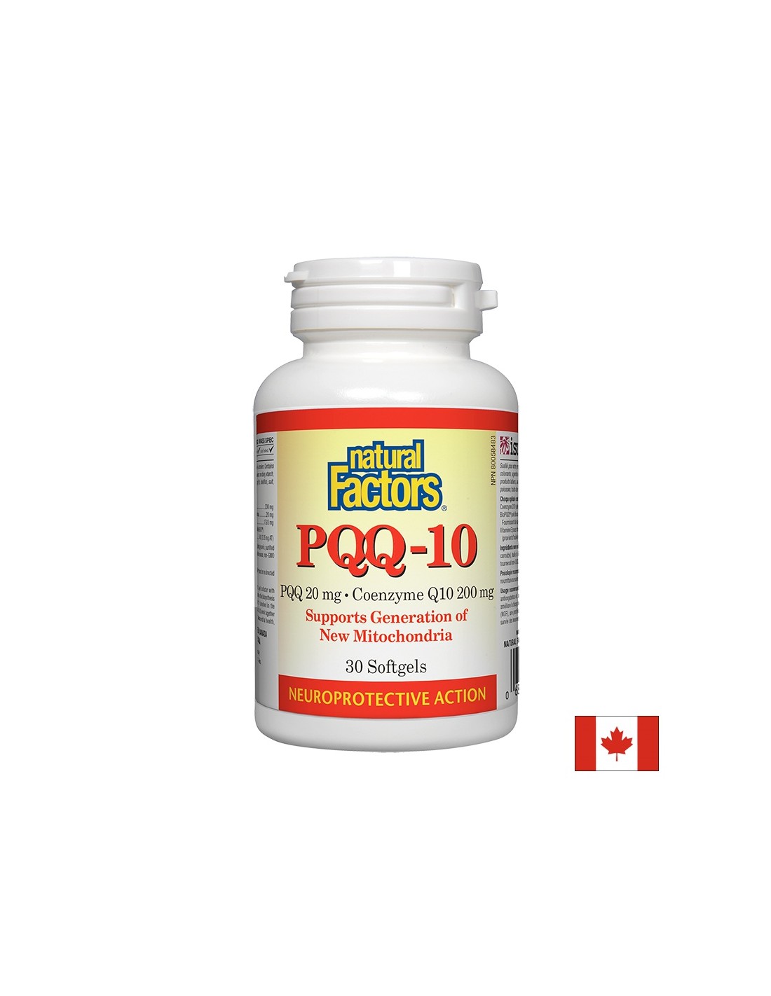 PQQ-10 200 mg - 30 capsules de gel
