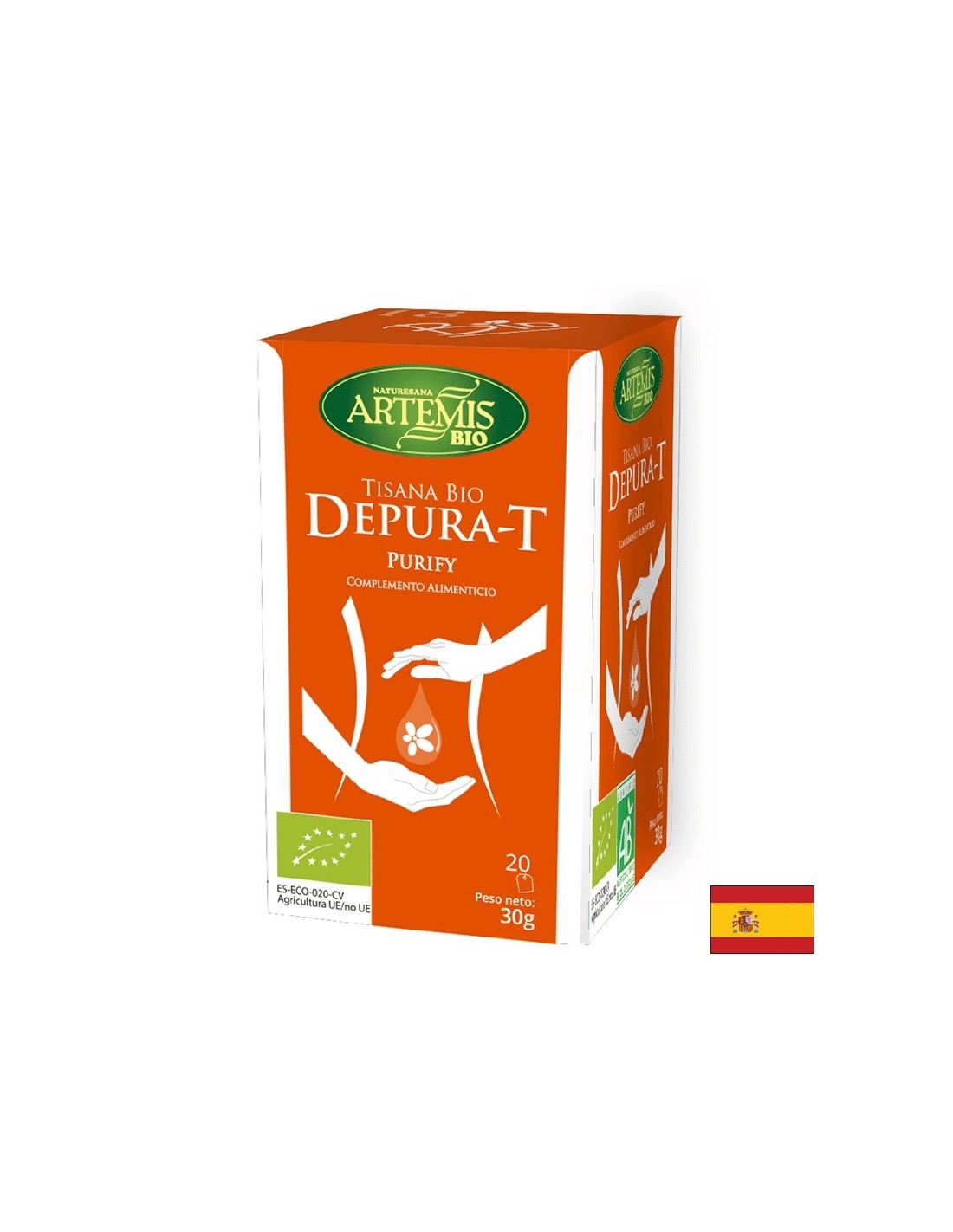 Bio de thé purifiant - atremis, 20 sacs filtrants