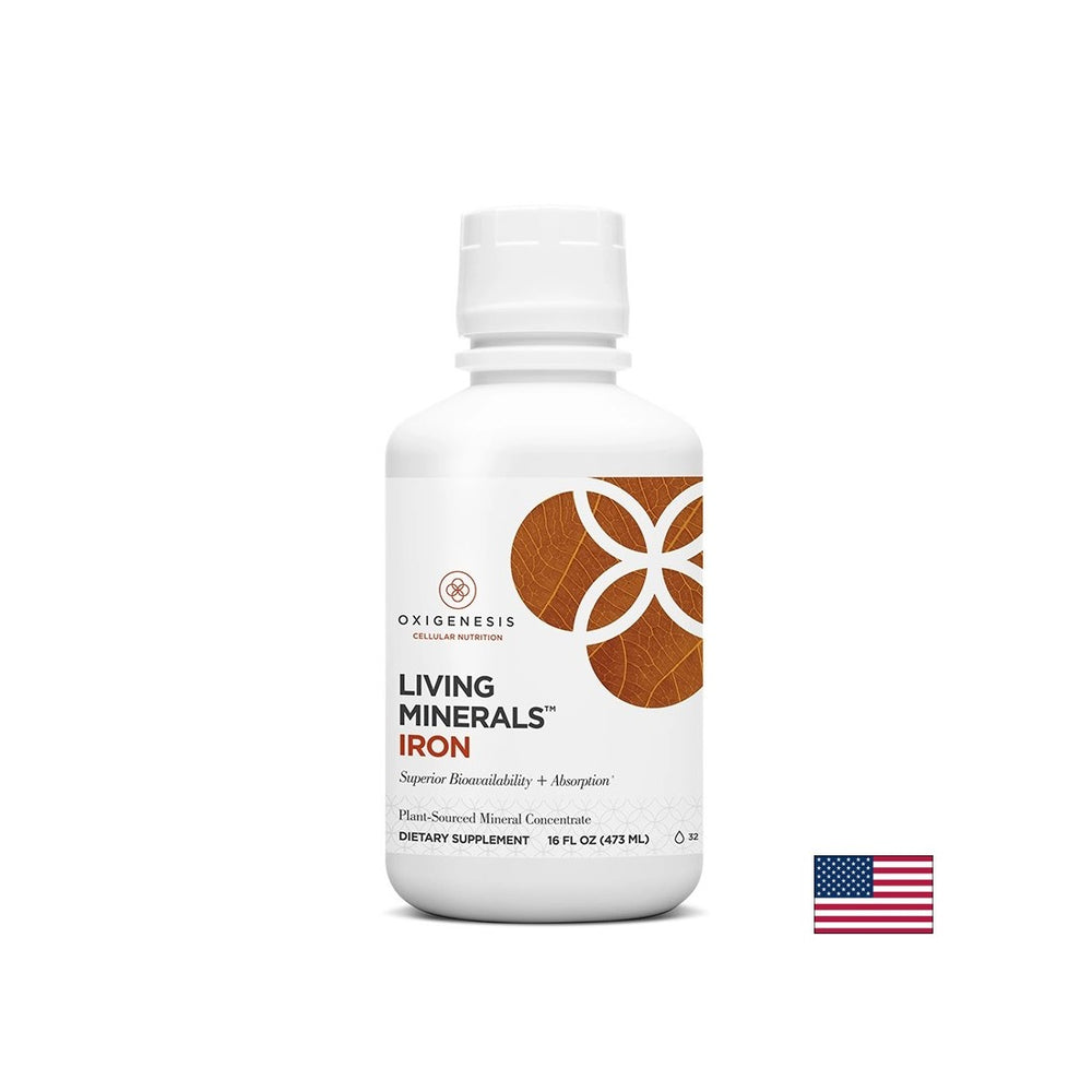 Pour l'anémie - des minéraux Liquid Iron Living, 473 ml