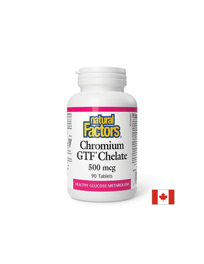 For insulin resistance and diabetes - Chromium GTF (chelate), 500 µg x 90 tablets - Nutra Best Europe