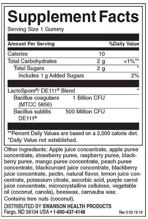 Gummies probiotiques - Fruité Frenzy 1,5 milliard CFU 90 Gummies