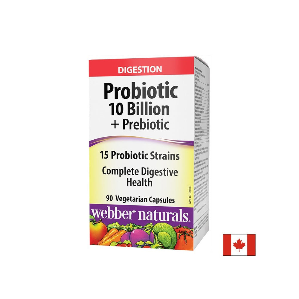 Probiotique 10 milliards de probiotiques actifs, 15 formules de souche + prébiotiques, 90 capsules
