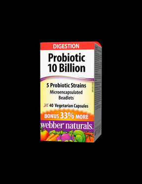 Probiotic 5 strains, 10 billion active probiotics x 40 capsules - Nutra Best Europe