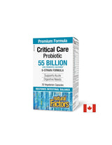 Probiotique - Probiotique pour soins intensifs, 55 milliards de probiotiques actifs, formule à 9 souches, 30 capsules V <tc>Natural Factors</tc>