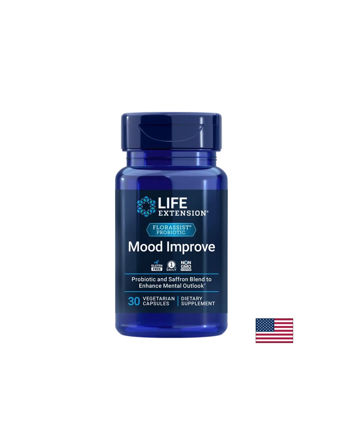 Florassiste (3 milliards de probiotiques actifs + safran), 30 Capsules