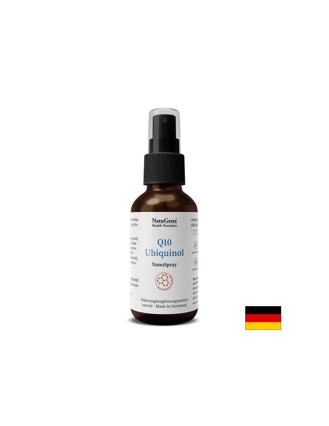Énergie et un cœur sain - Coenzyme Q10 Ubiquinol (Nano), 100 ml de spray oral