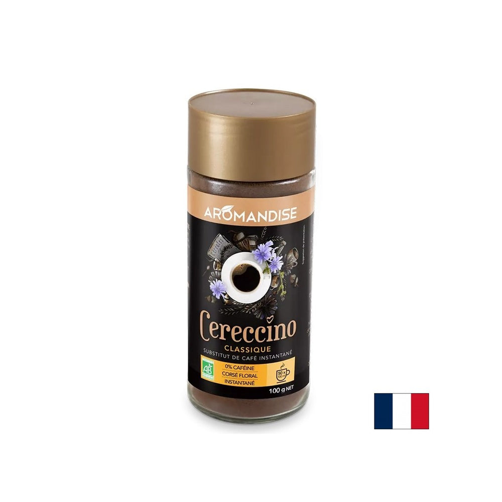 Café instantané (de la chicorée, seigle, orge, gland), décaféiné, 100 g