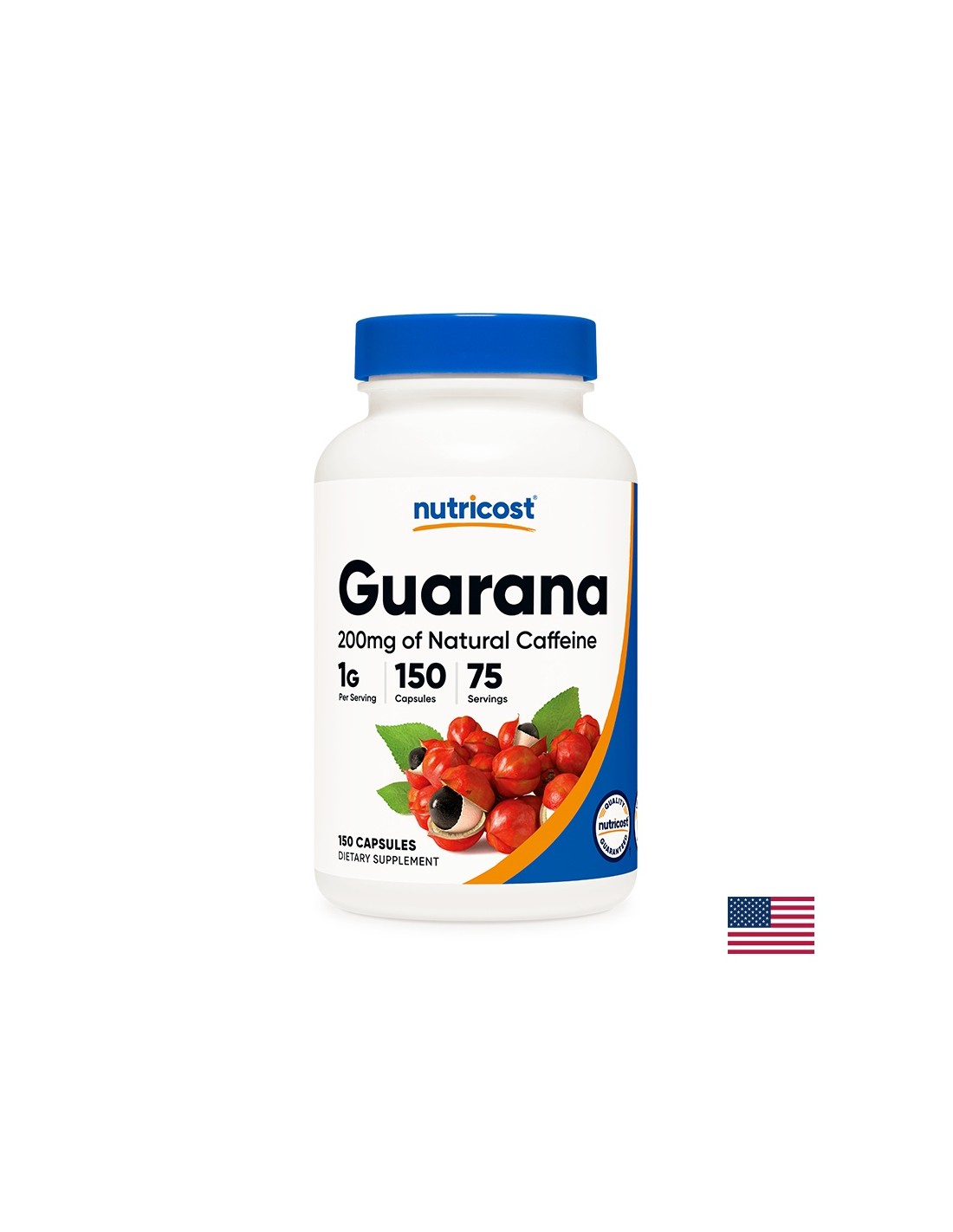 Perte de poids - Guarana, 500 mg/150 gélules <tc>Nutricost</tc>