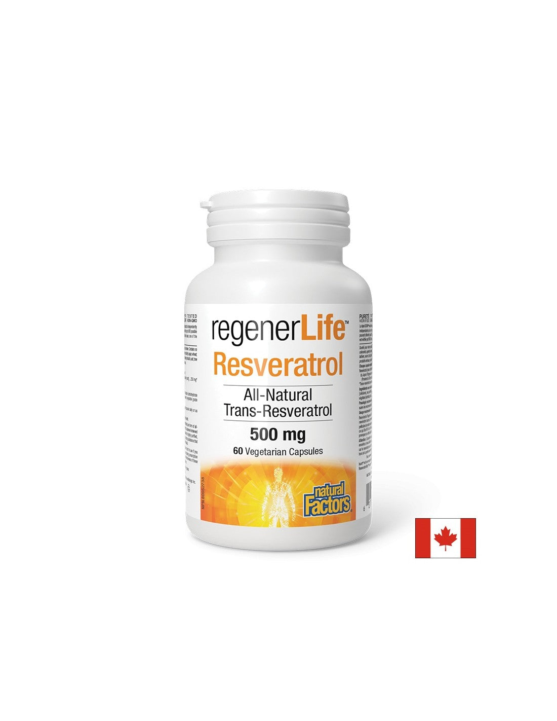 Regener Life ™ Resveratrol 500 mg - 60 capsules