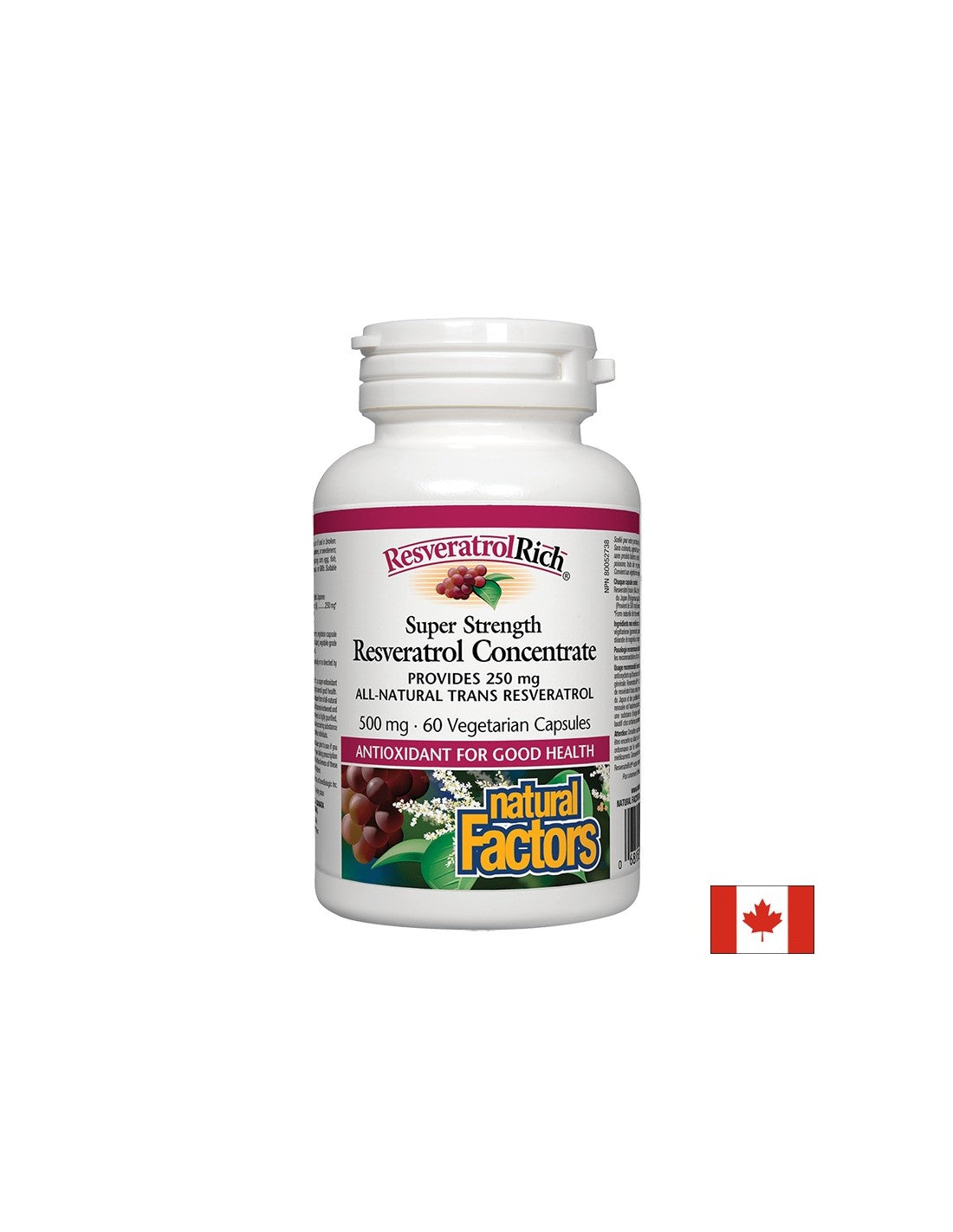 Super force resvératrol 250 mg - 60 capsules