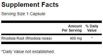 ROCK ROSEA ROSEA 400 mg - 100 capsules