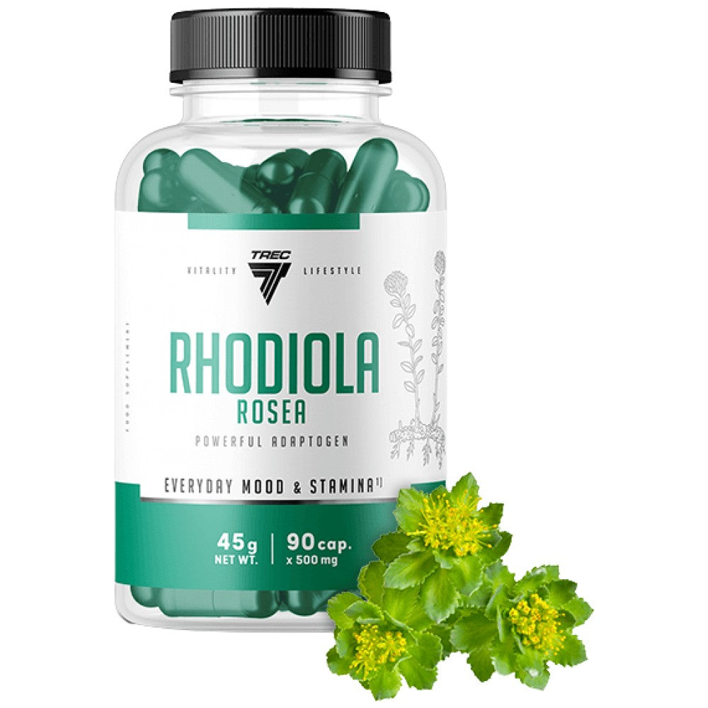 Rhodiola Rosea 500mg | 100 mg d'extrait de racine - 90 capsules