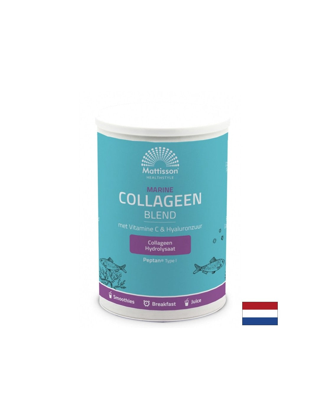Collagène de poisson de type I avec de la vitamine C et de l'acide hyaluronique - Peptan de collagène marin, 300 g