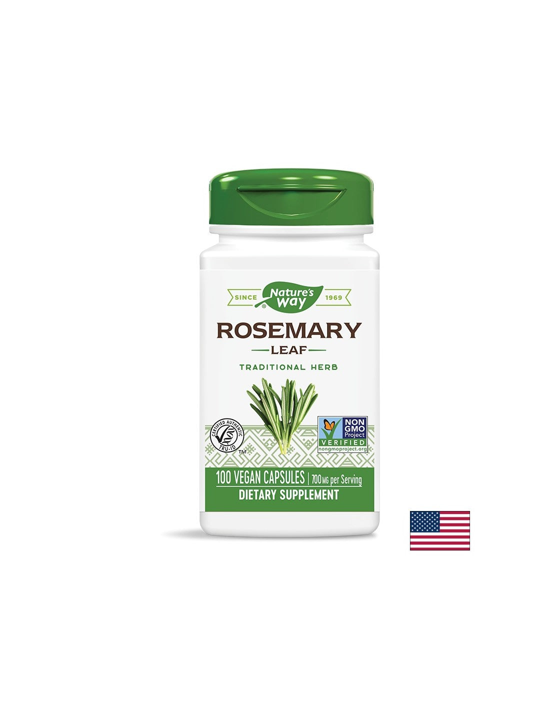 Le romarin laisse 350 mg - 100 capsules