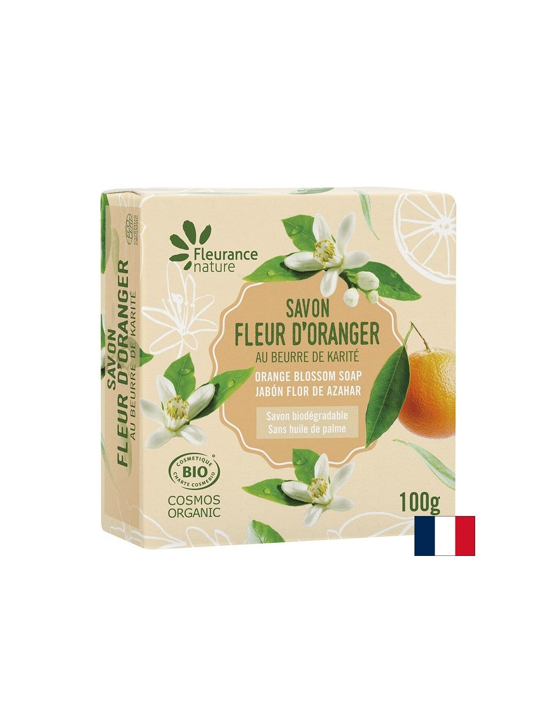Savon de fleur d'orange biologique, 100 g Nature folurante