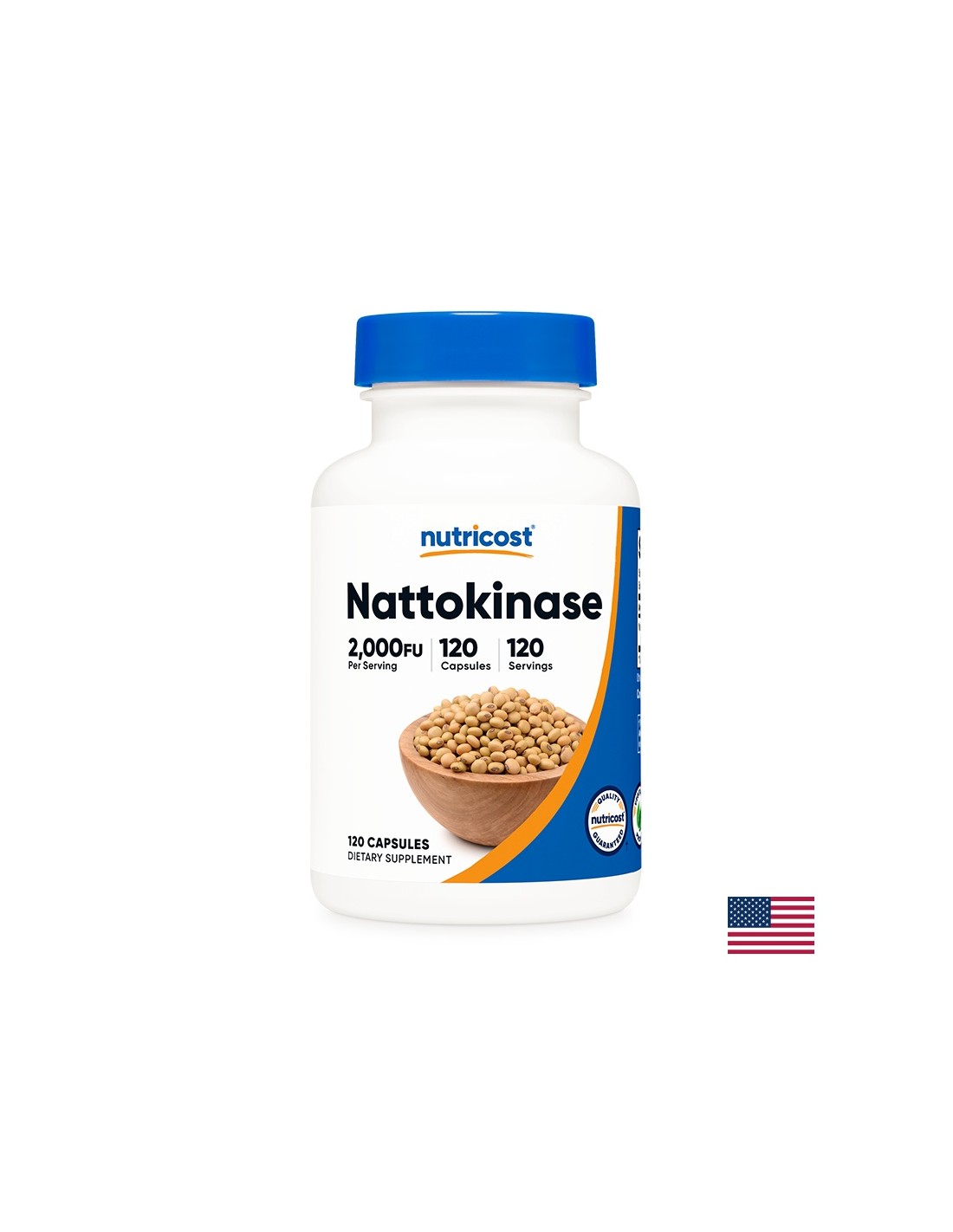 Système cardiovasculaire - Nattokinase, 120 <tc>Nutricost</tc> capsules