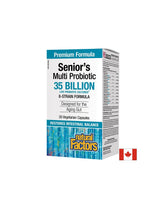 Multi probiotique des seniors | 35 milliards de cultures vivantes, 8 souches - 30 capsules