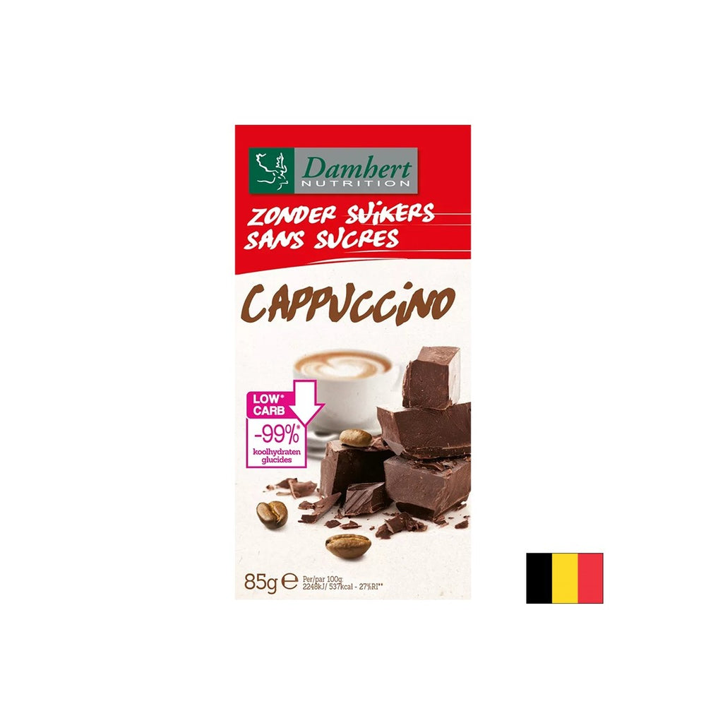 Chocolat à saveur aromatique du cappuccin (sans sucre), 85 g