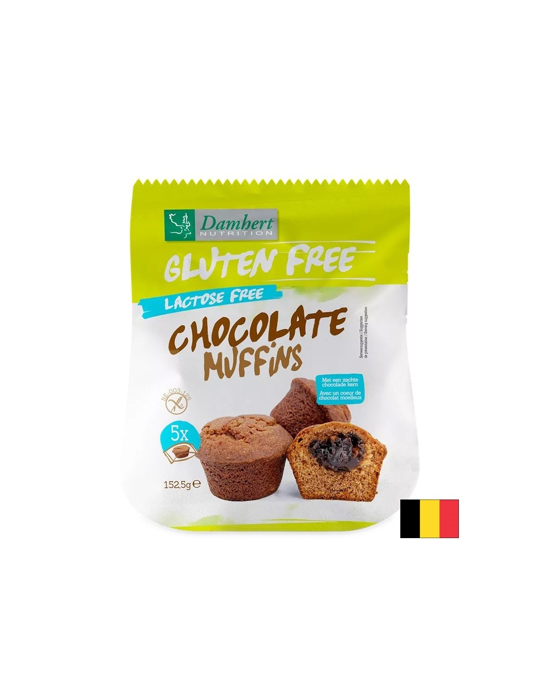 Muffins au chocolat (gluten et sans lactose), 152 g