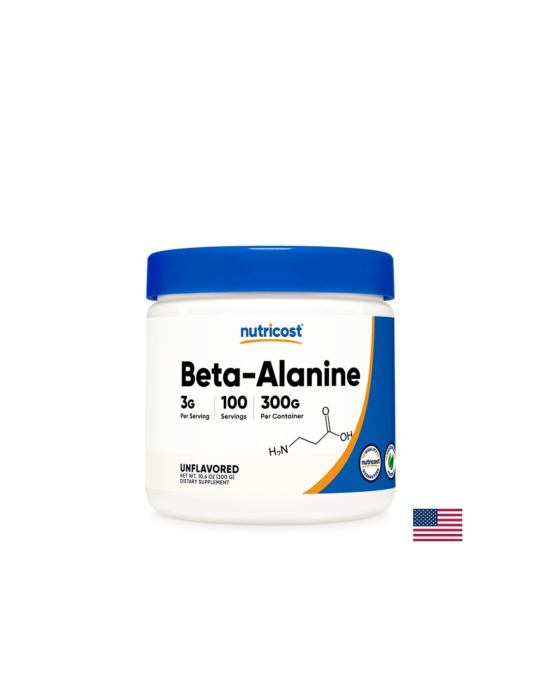 Force et endurance - Bêta-Alanine, 300 g <tc>Nutricost</tc> poudre