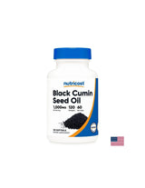 Immunité forte et bonne digestion - Cumin noir (huile de graines), 500 mg x 120 capsules softgel