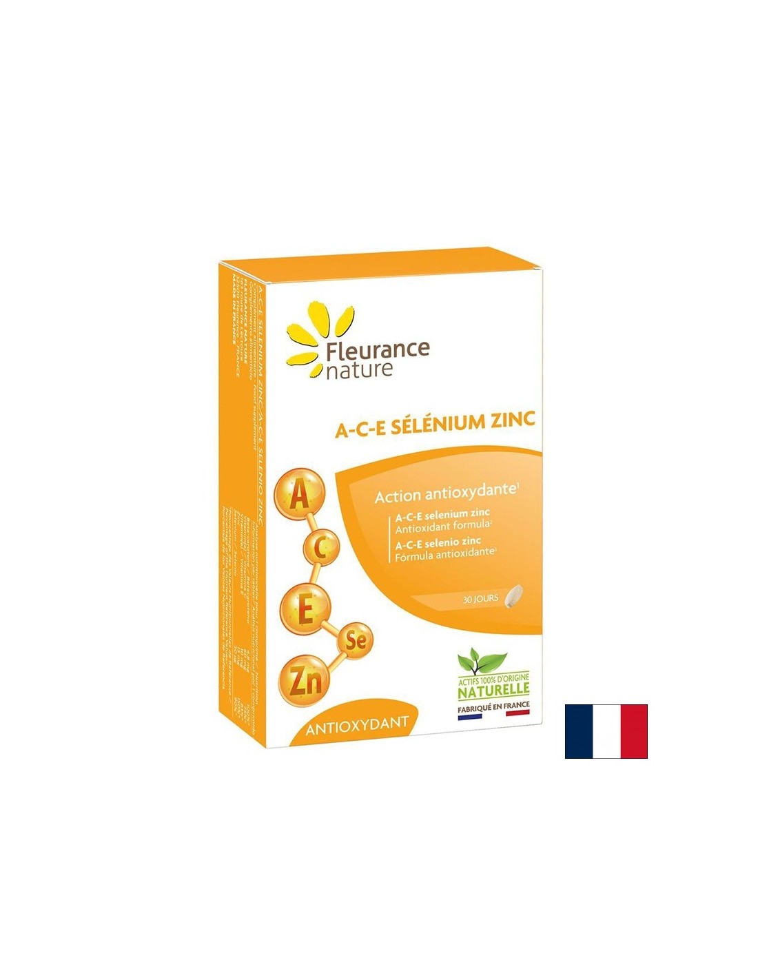 Immunité forte - Vitamines A, C, E + sélénium et zinc, 30 comprimés