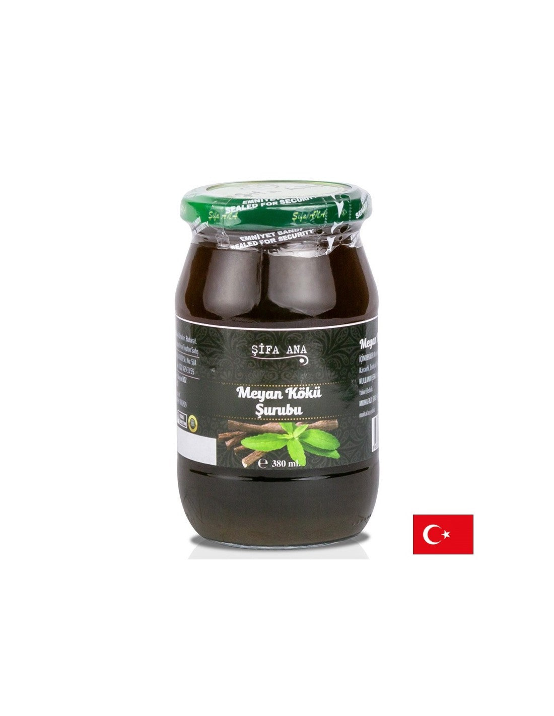 Sirop de réglisse - pour les gaz et brûlures d'estomac, 380 ml