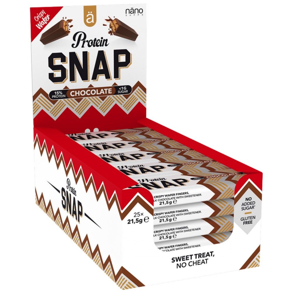 SNAP protéique | Barre croustillante à faible sucre - 25 x 21,5 grammes