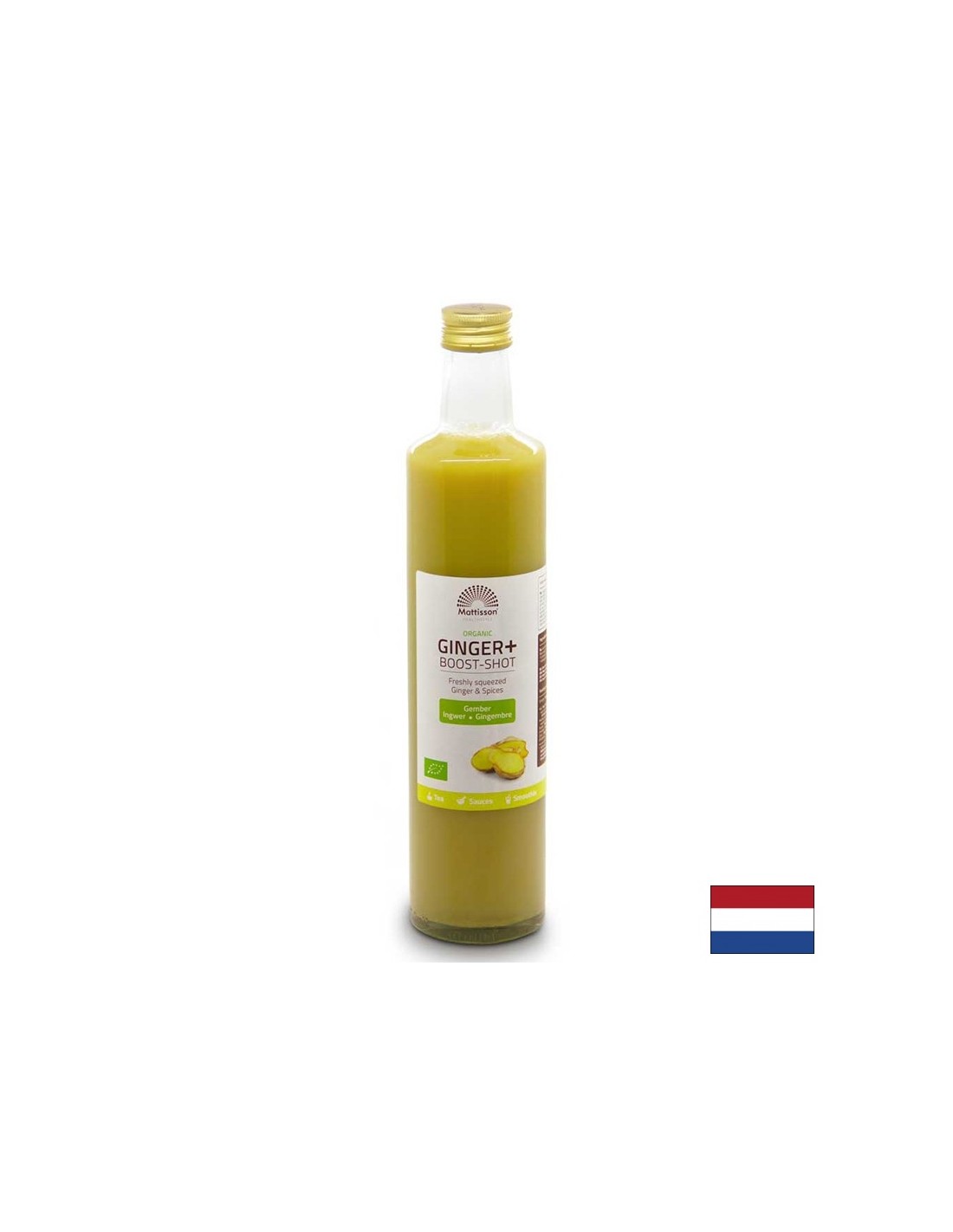 Gingembre biologique et jus de citron pour un usage culinaire, 500 ml