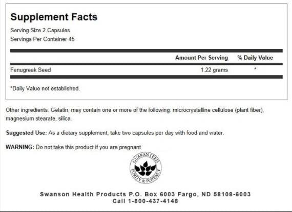 Graines de fenugrec 610 mg - 90 capsules