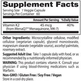 Meilleure vitamine naturelle K2 MK-7 45 MCG - 60 capsules
