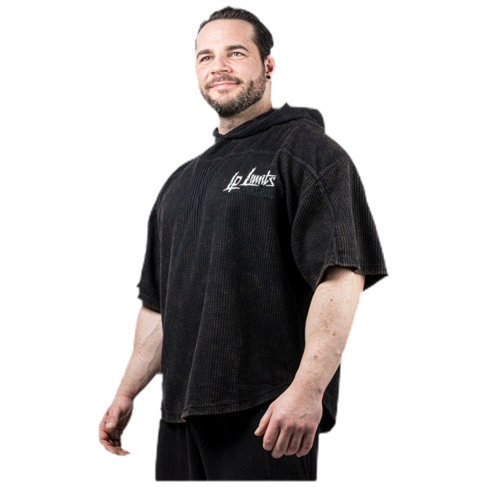 <tc>Legal Power</tc> Sweat à capuche Stone Wash Rag Top « Boston »/Haut à capuche/Noir - Noir