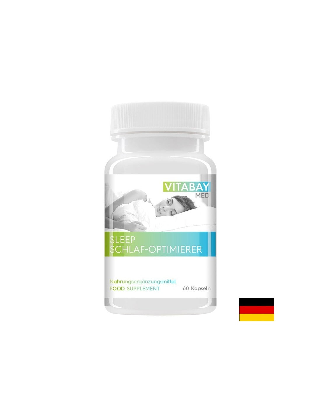 Stress et insomnie - Baume de citron somnifère Schlaf Optimizer Med, 60 V capsules