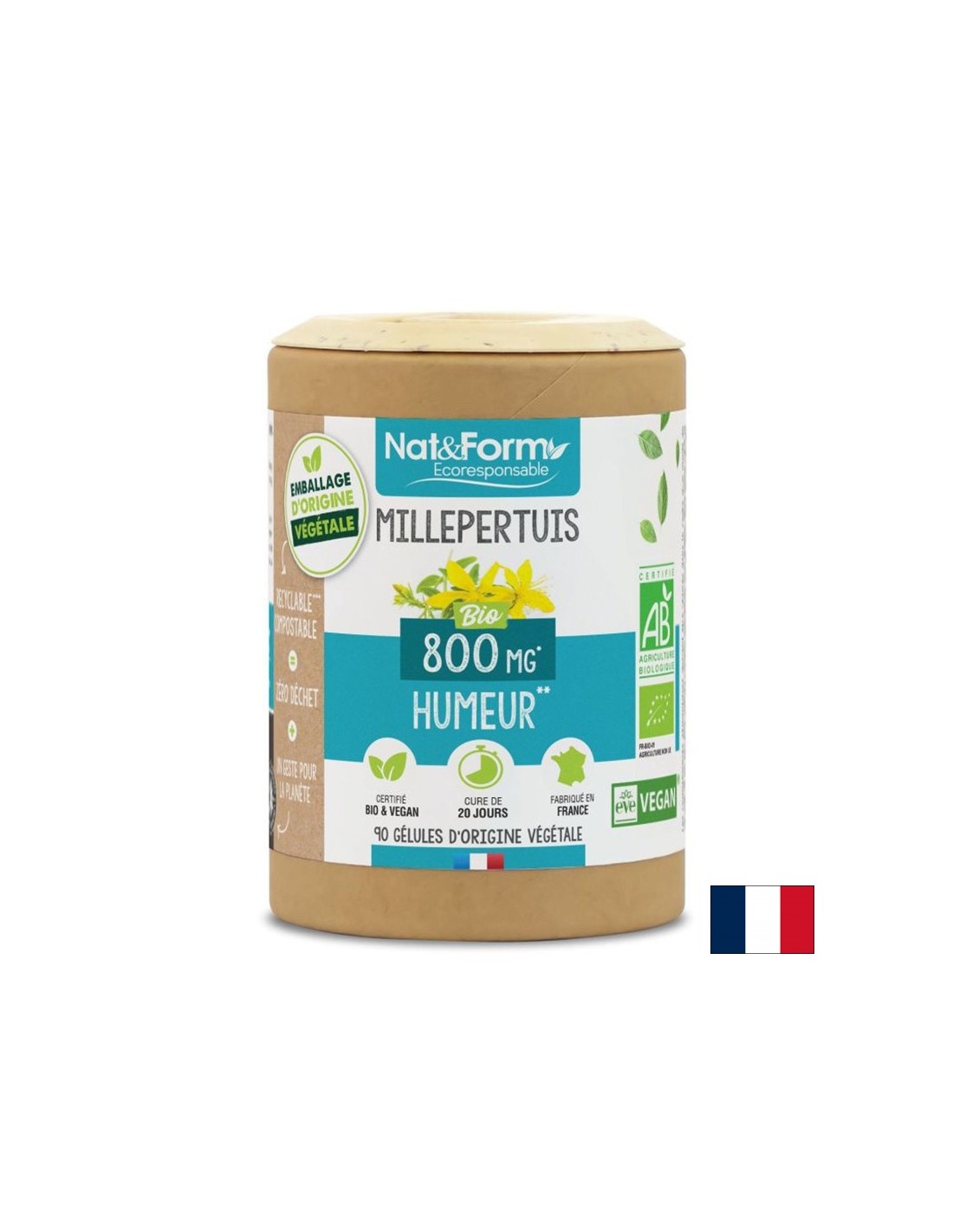 Stress et bonne humeur - Bio de Mur de St. John, 90 capsules