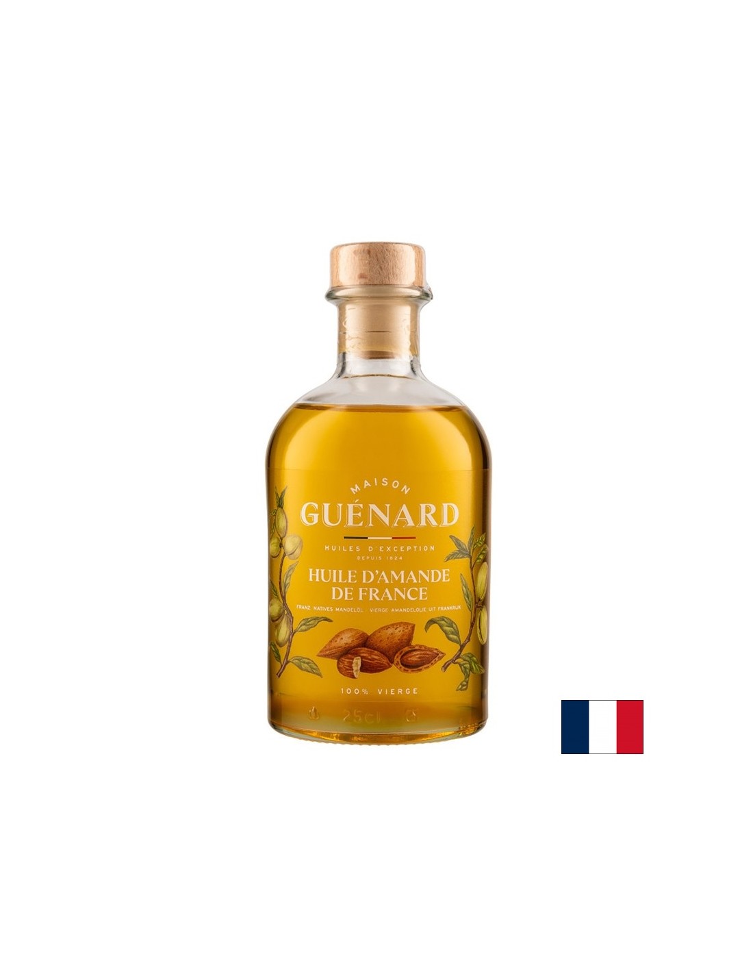 Huile d'amande pressée à froid (France), 240 ml