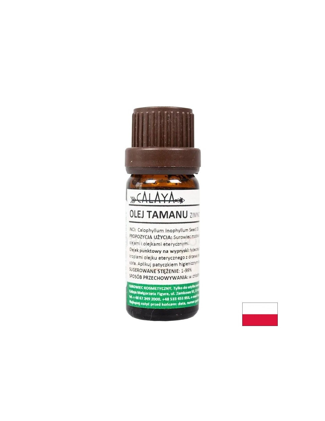 Huile de tamanu pressé à froid, 100 ml