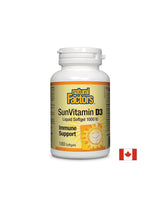 Sunvitamin D3 1000 IU - 180 capsules de gel