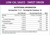 Ajuster Sauce à faible teneur en calcul | Oignon doux - 425 ml