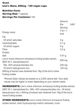Mane de Lion 600 mg - 60 capsules