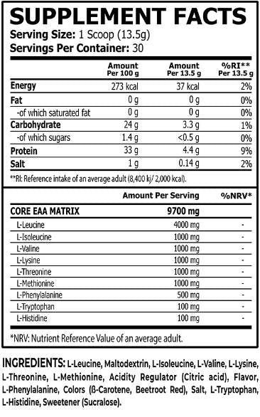 POUDRE EAA | Aromatisé - 405 grammes