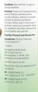 Huile de ricin | 100% certifié biologique - 237 ml