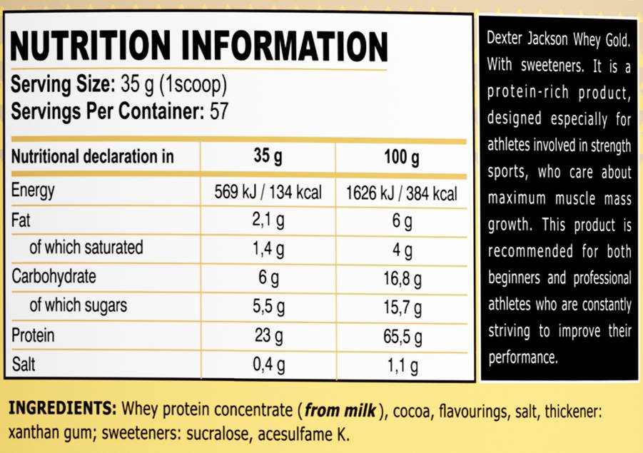 Série d'or | Gold Whey Protein Blend - 1995 grammes