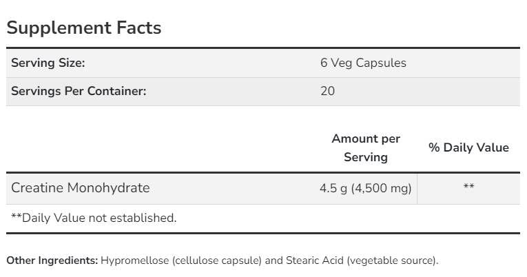 Créatine mono - 240 capsules