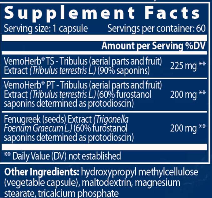 Tribulus bulgare/maxx - 60 capsules