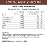 Ajuster le sirop à faible teneur en calcul | Chocolate - 425 ml