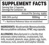 NMN | Nicotinamide mononucléotide 1000 mg 60 capsules
