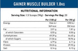 Gain de constructeur musculaire - 1800 grammes
