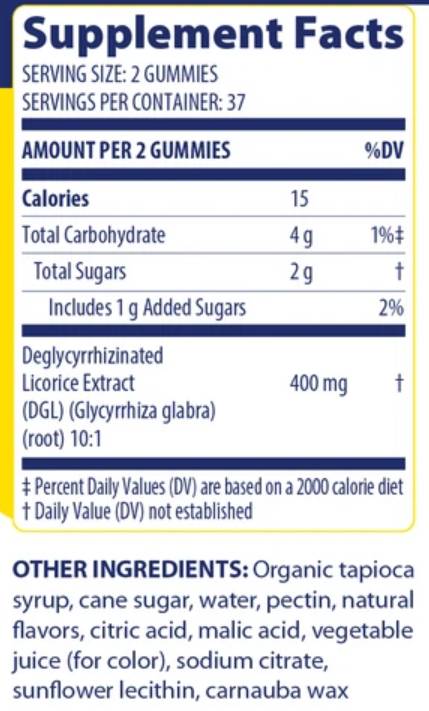 DGL ONTOME SOOTHE GUMMIES - 74 GUMMES