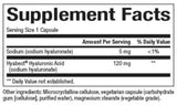 Acide hyaluronique végétalien Hyappeal® 120 mg - 60 capsules