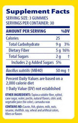 Fibre + Gummies - 90 Gummies